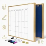 Monthly Calendar Whiteboard with Notes Sidebar