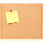 Natural Wood-Tone Frame Cork Bulletin Board