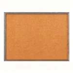 Panel de tablero de corcho para anuncios con marco de madera