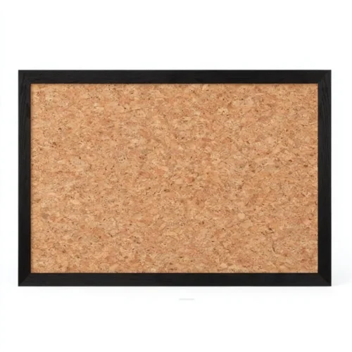 Black Frame Cork Notice Board
