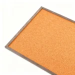 Panel de tablero de corcho para anuncios con marco de madera