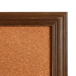 Wood Frame American Flag Map Cork Board