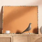Tablero de corcho para anuncios con borde estampado