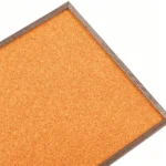 Panel de tablero de corcho para anuncios con marco de madera