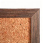 Slim Brown Frame Cork Bulletin Board