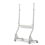Soporte con ruedas para pizarra blanco con base curva