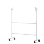 Soporte con ruedas para pizarra blanco con doble travesaño