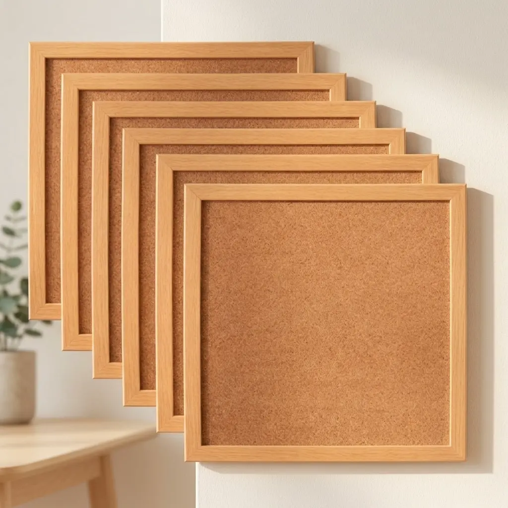 Wood Frame Cork Notice Board, 20 Pack - 图片 2