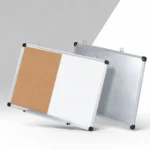 Whiteboard and Cork Bulletin Board Combo with Tray