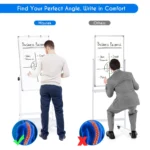 Height Adjustable Mobile Whiteboard - gallery image 6