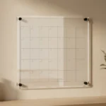 Calendario mensual de acrílico transparente con cuadrícula blanca - imagen de galería 6