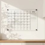 Pizarra calendario de acrílico con líneas negras - imagen de galería 2