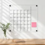 Pizarra calendario de acrílico con líneas negras - imagen de galería 6
