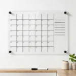 Pizarra calendario de acrílico con líneas negras - imagen de galería 4