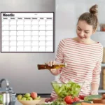 Calendario mensual magnético con borde negro - imagen de galería 2