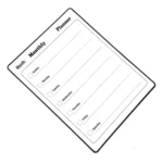 Planificador magnético con lista de verificación semanal - imagen de galería 1