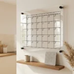 Black Grid Acrylic Calendar with Date Corners - gallery image 1