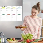 Horario semanal magnético con pestañas de color - imagen de galería 3