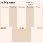 Pastel Checkerboard Monthly Planner - gallery image 4