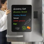 Pizarra de notas magnética negra para refrigerador - imagen de galería 1