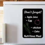 Pizarra de notas magnética negra para refrigerador - imagen de galería 2