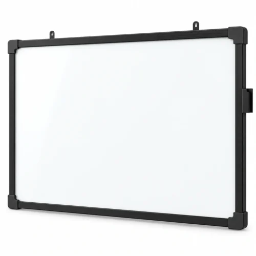 Black Frame Magnetic Photo and Memo Whiteboard
