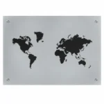 009-map UV-Printed Map Glass Board