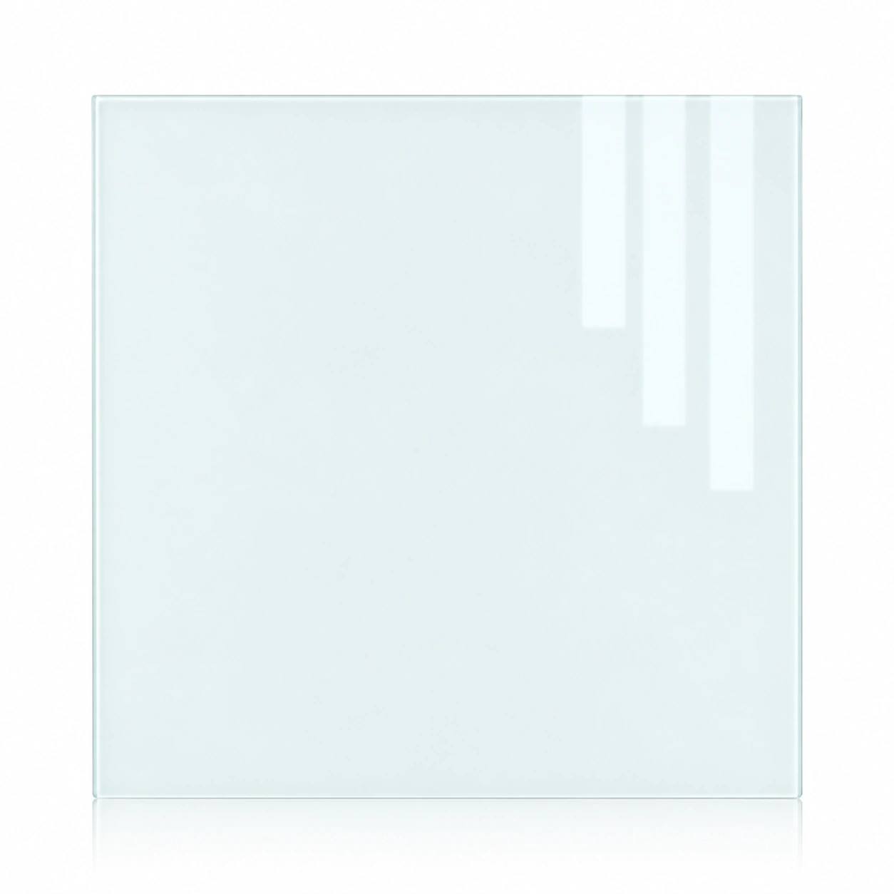 012 Pizarra blanca de vidrio magnética con montaje oculto