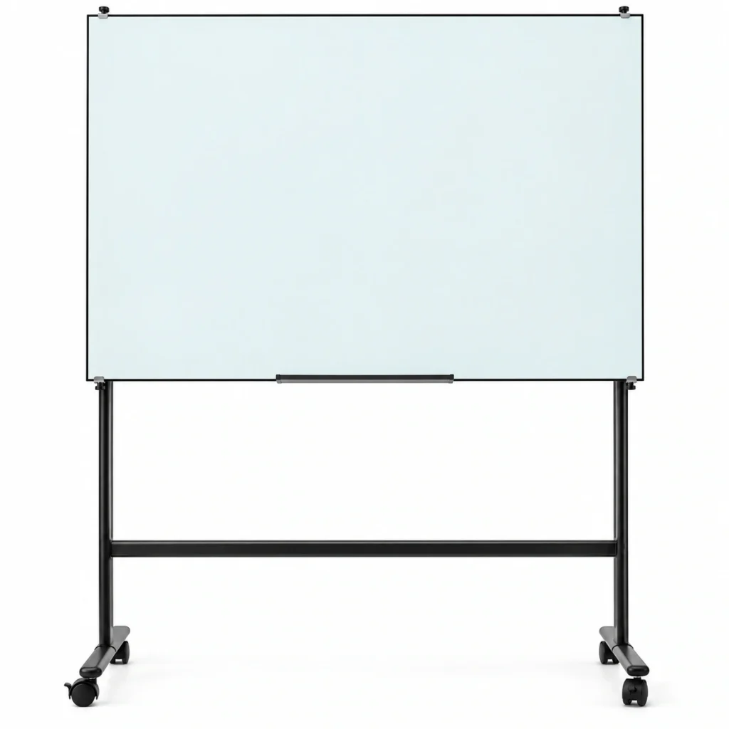 329 Adjustable Framed Glass Whiteboard