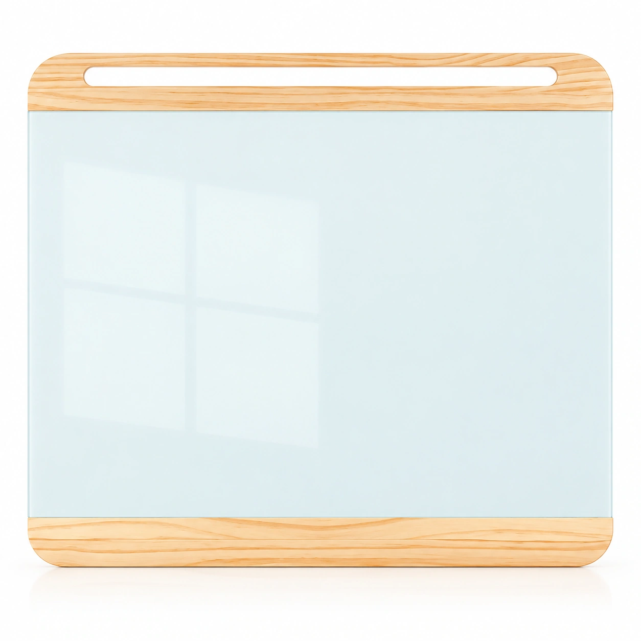509 Portable Wood Frame Glass Whiteboard