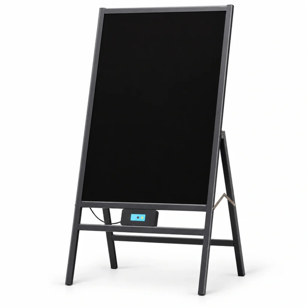 Black Display Board with Folding Stand