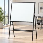 Black Frame A-Stand Whiteboard – view 3