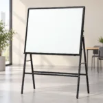 Black Frame A-Stand Whiteboard – view 4