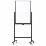 Black Stand Portrait Mobile Whiteboard