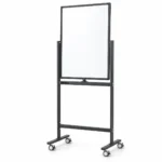 Black Stand Portrait Mobile Whiteboard – view 2