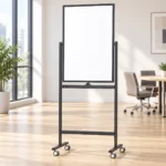 Black Stand Portrait Mobile Whiteboard – view 3