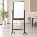 Black Stand Portrait Mobile Whiteboard – view 4