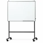 Black Tubular Stand Mobile Whiteboard