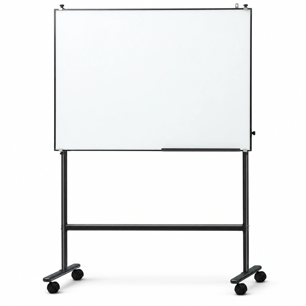 Black Tubular Stand Mobile Whiteboard