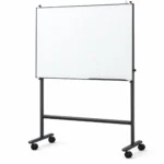 Black Tubular Stand Mobile Whiteboard – view 2