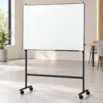 Black Tubular Stand Mobile Whiteboard – view 4