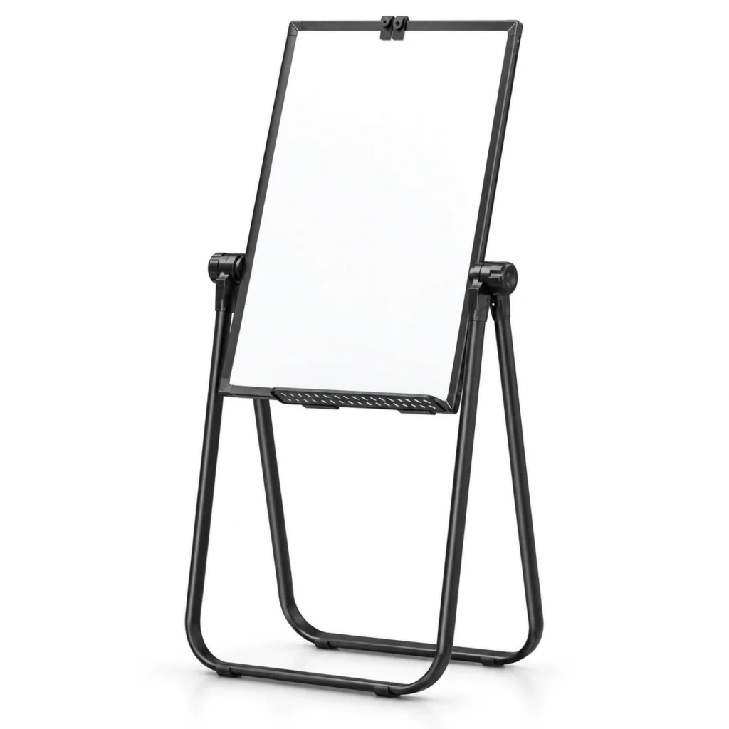 Black U-Leg Tilting Whiteboard