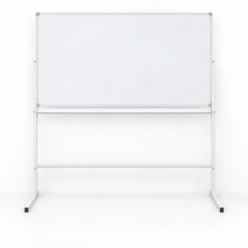 FL Pizarra blanca con soporte en L para apoyar en la pared