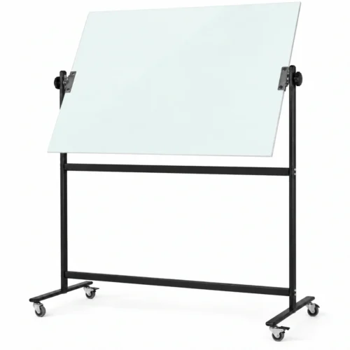 Double-Sided Rotating Glass Whiteboard