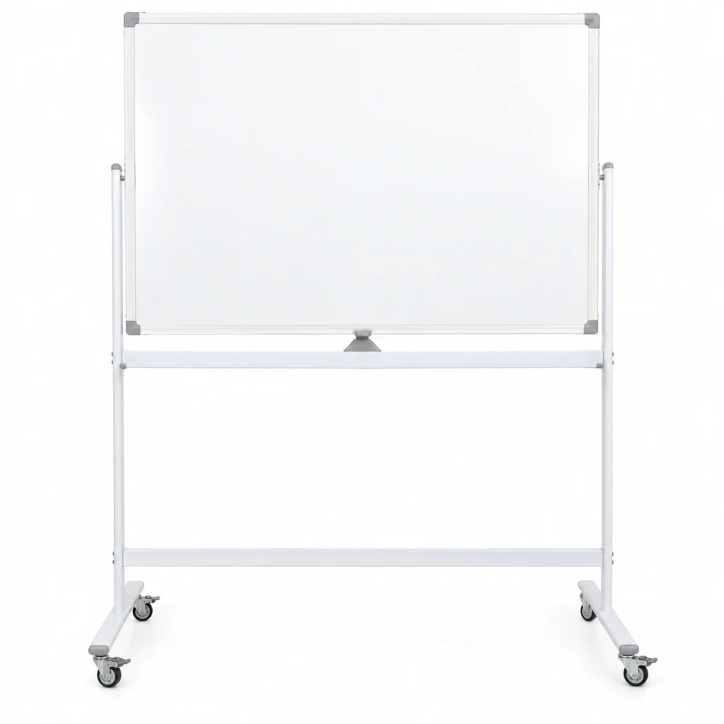 Tilting Double-Sided Rolling Whiteboard