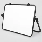 Black Frame Desktop Whiteboard with Adjustable Side Supports – view 2