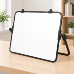 Black Frame Desktop Whiteboard with Adjustable Side Supports – view 3