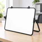 Black Frame Desktop Whiteboard with Adjustable Side Supports – view 4