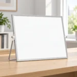 Pizarra blanca de escritorio de doble cara con base plegable – vista 4