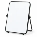 Portrait Desktop Whiteboard Easel with Black Frame